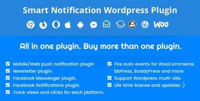 CodeCanyon - Smart Notification Wordpress Plugin v7.8.1 - Web & Mobile Push, FB Notifications & N...