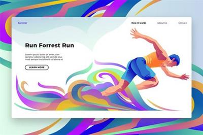 Run Forrest - Banner & Landing Page