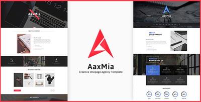 ThemeForest - AaxMia v1.0 - One page Creative Agency and Portfolio Template