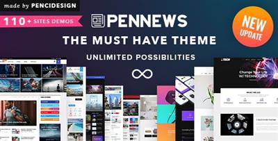 ThemeForest - PenNews v6.3 - News Magazine Business PortfolioReviews Landing AMP WordPress Theme