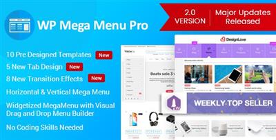 CodeCanyon - WP Mega Menu Pro v2.0.3 - Responsive Mega Menu Plugin for WordPres