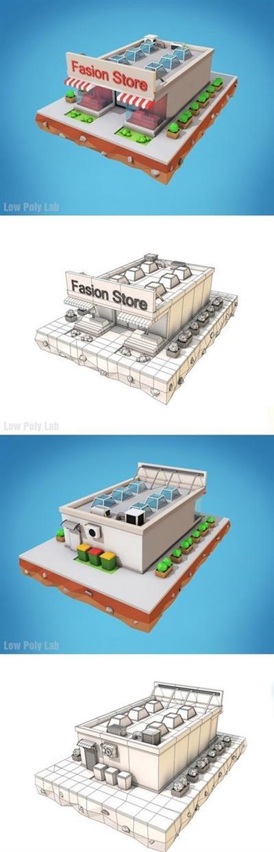 CM - Low Poly Fashion Store Building 1378185