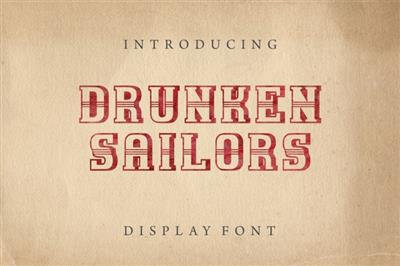 Drunken Sailors display font