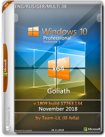 Windows 10 Pro x64 1809 Goliath November 2018 Team-lil (Multi-38/RUS)