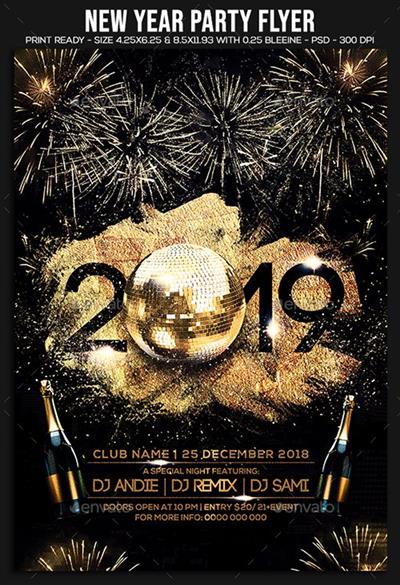 New Year Party Flyer 22855617