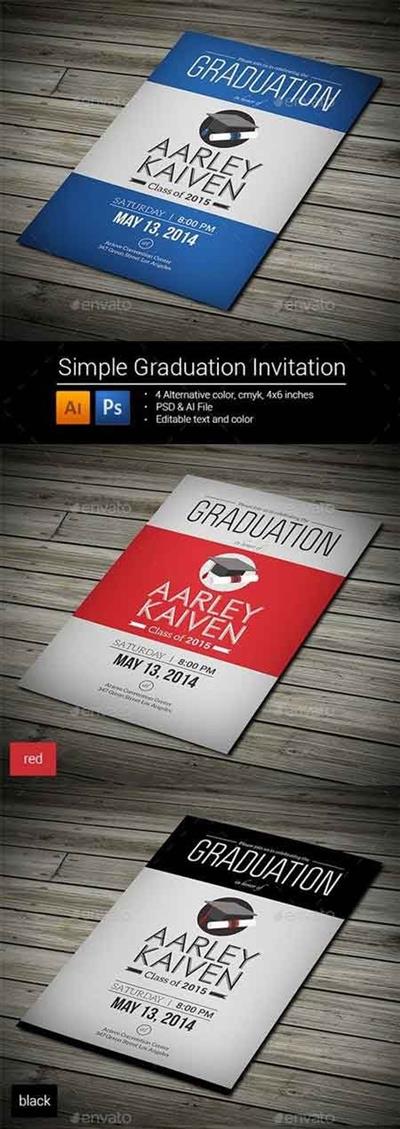 Simple Graduation Invitation 8993243