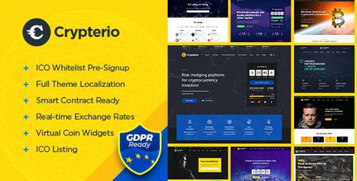 ThemeForest - Crypterio v2.0.1 - ICO Landing Page and Cryptocurrency WordPress Theme - 21274387 - NULLED