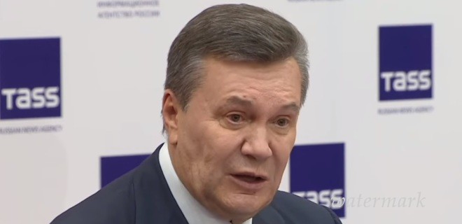 Останнє слово Януковича: втікач на екрані в суді не з'явився