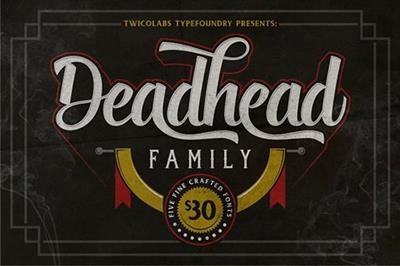 Deadhead Typeface Family 260693