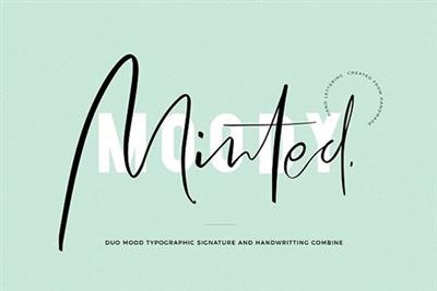 Minted Mood  Font Duo 3182371