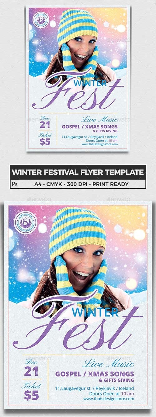 Winter Festival Flyer Template V3 22894223
