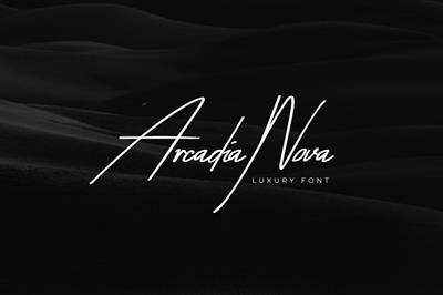 Arcadia-Nova Handwritten  Luxury  Script Font