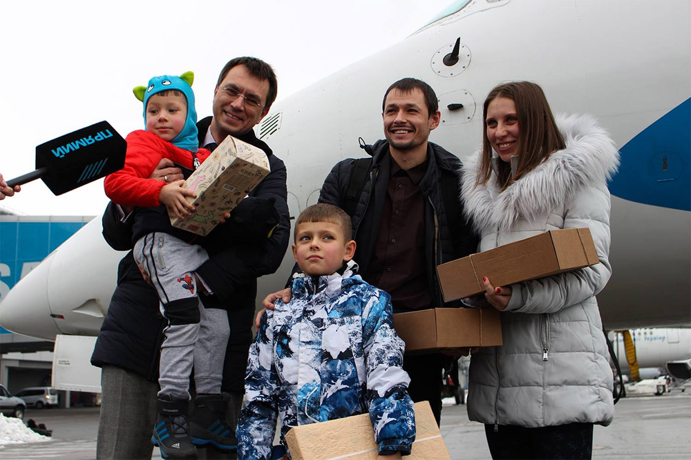 20-милионный украинский авиапассажир опустился в Борисполе