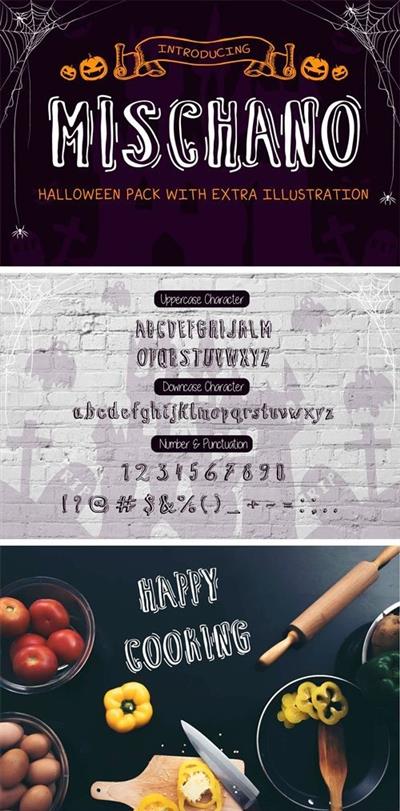 Mischano Typeface With Extras 3058791