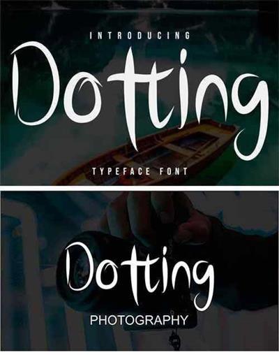 Dotting font