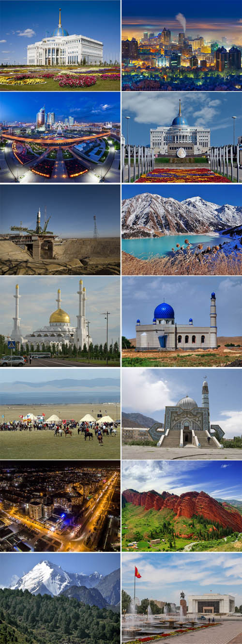 Countrys of Asia - Kazakhstan, Kyrgyzstan 