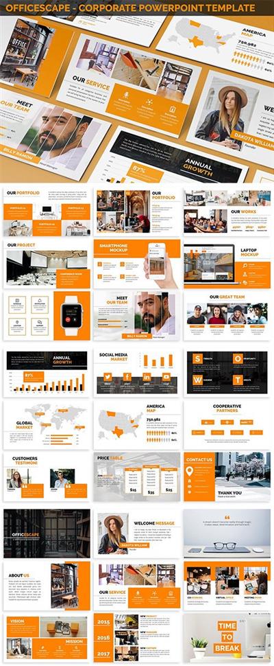 Officescape - Corporate Powerpoint Template